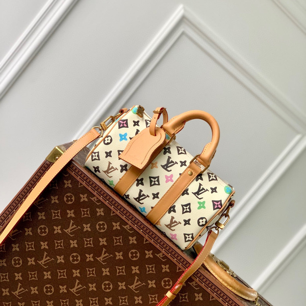 Louis Vuitton Bags- Louis Vuitton Lou Keepall 25 Bag Premium Designer Shoulder Bag