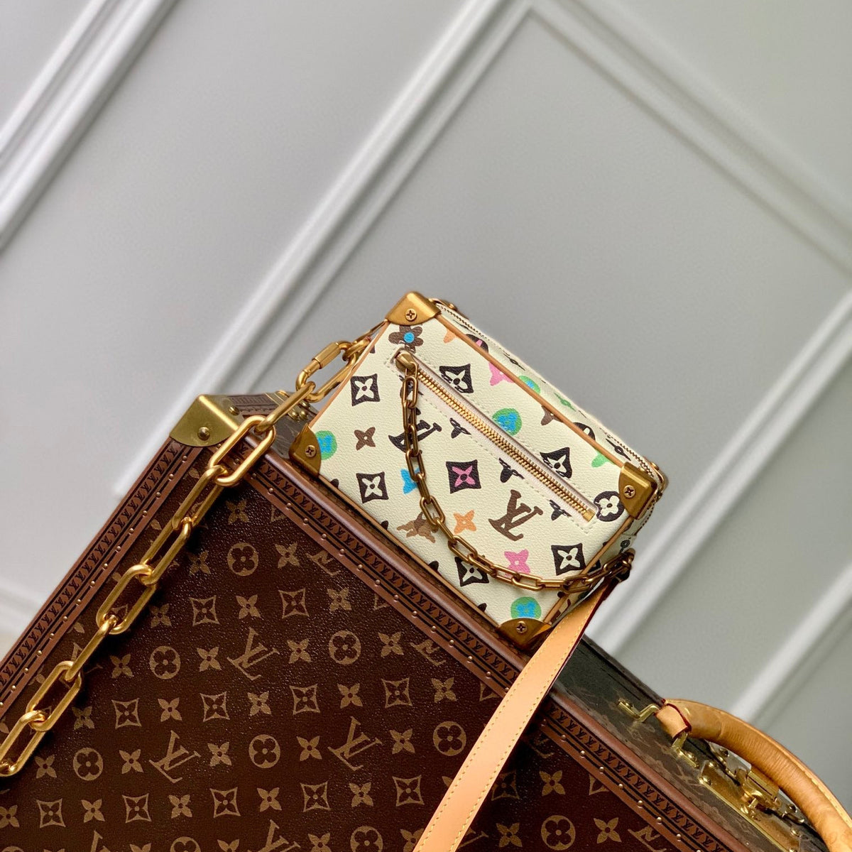 Louis Vuitton Bags- Louis Vuitton Lou Mini Soft Trunk Bag Premium Designer Shoulder Bag