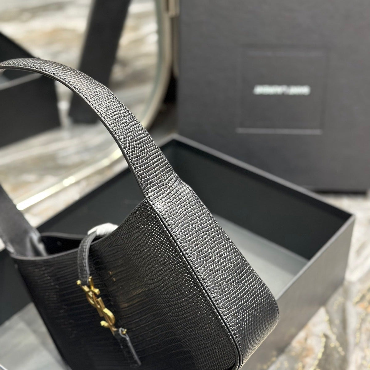 Saint Laurent Bags- Saint Laurent Le 5 A 7 Hobo Bag Premium Designer Shoulder Bag