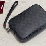 Back view of Gucci luxury Pouch with clean finishing