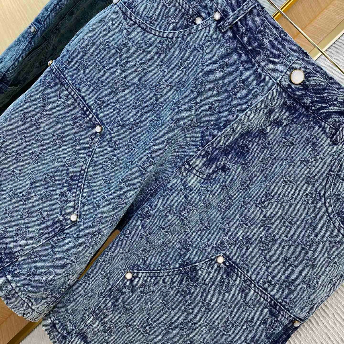 Louis Vuitton Jeans- Louis Vuitton Lou Denim Shorts Premium Designer Denim Jeans