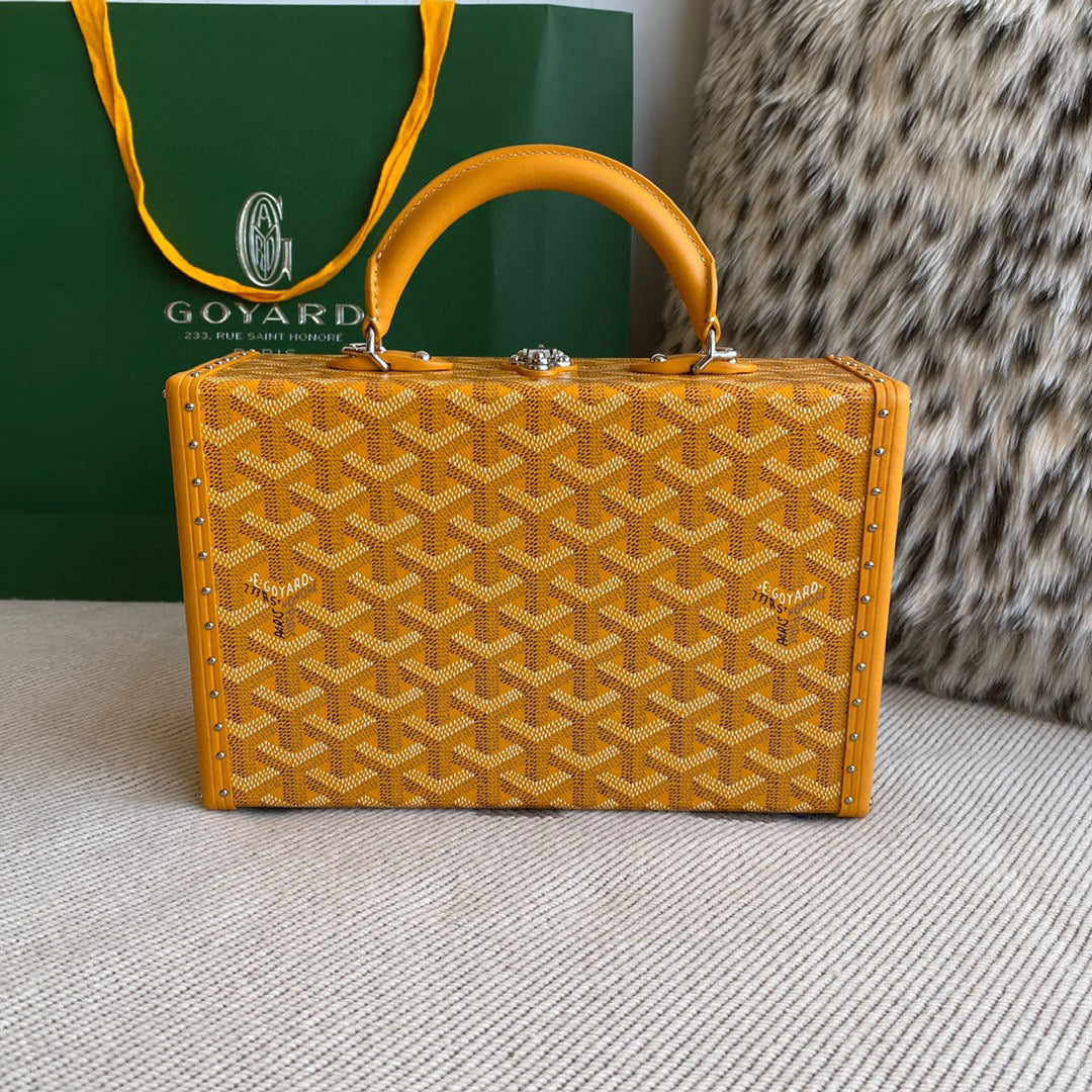 Bags- Goya Grand Hotel Trunk Bag Luxury Designer Leather Handbag