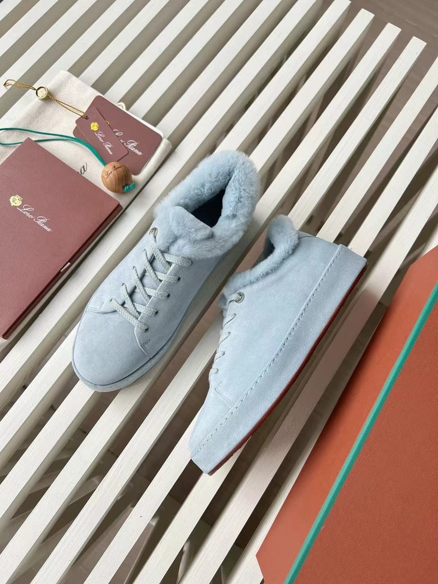 Shoes- Loro P Fur Nuages Sneakers Comfortable Everyday Designer Shoes
