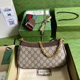 Front view of Gucci Ophidia Small Shoulder Bag premium shoulder bag