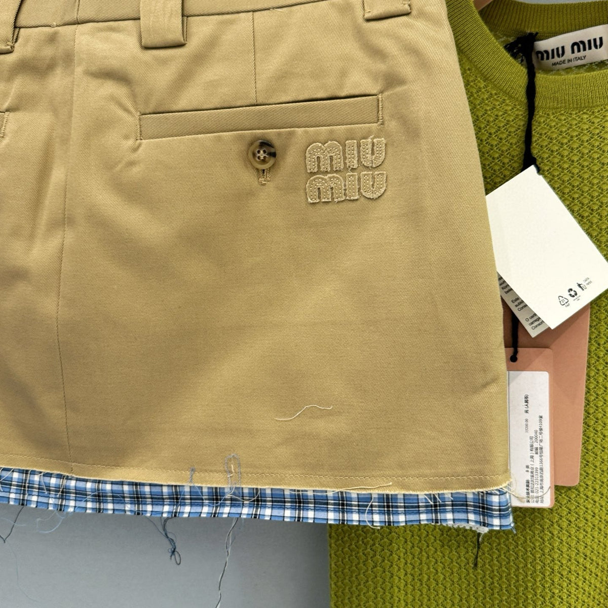 Skirts- Miu M Skirt Elegant Designer Casual Skirt