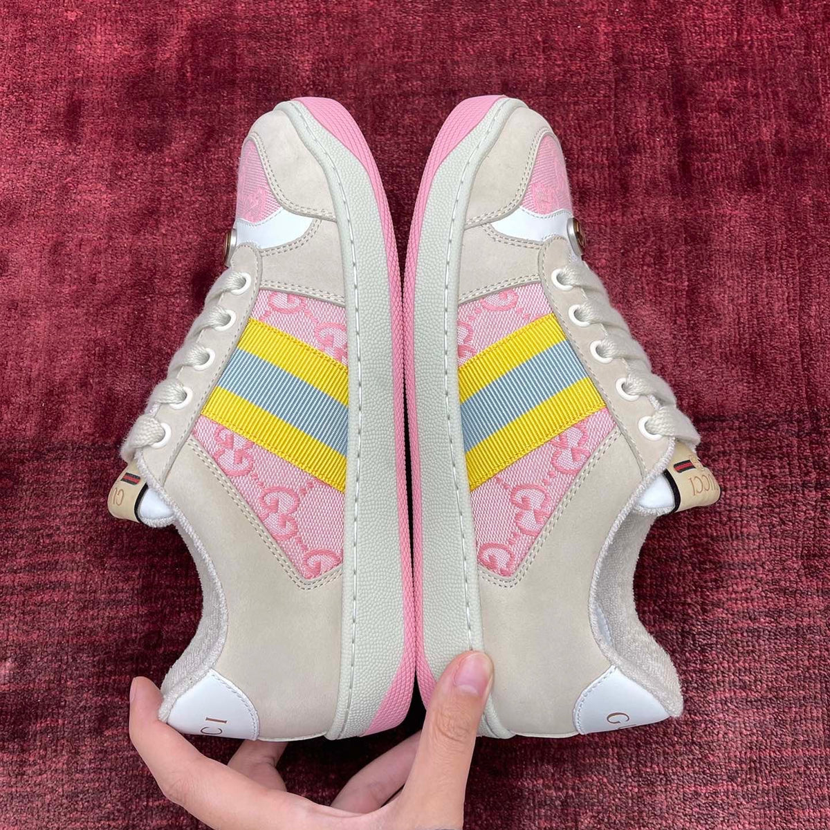 Gucci Shoes- Gucci Screener Leather Sneakers Comfortable Everyday Designer Shoes