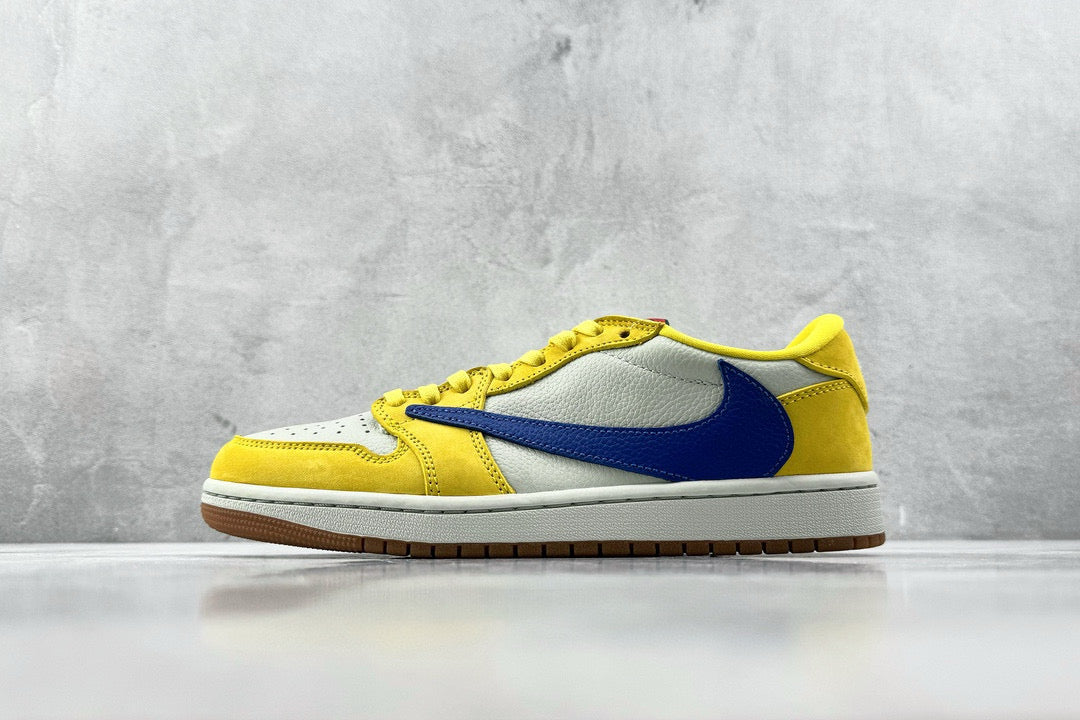 Jordan Shoes- Jordan Travis S x Jordan 1 Low Luxury Lifestyle Designer Footwear