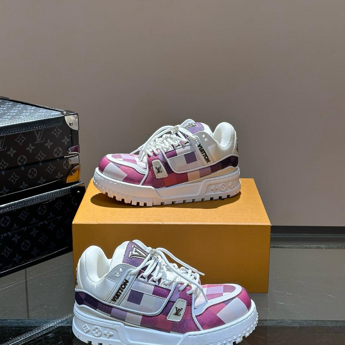 Louis Vuitton Shoes- Louis Vuitton Lou Trainers Premium Designer Casual Shoes
