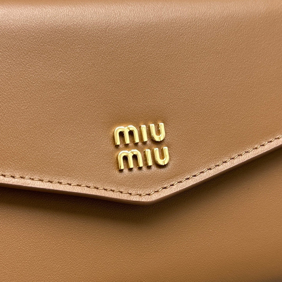 Wallets- Miu M Shoulder Strap Wallet Compact Luxury Card Wallet