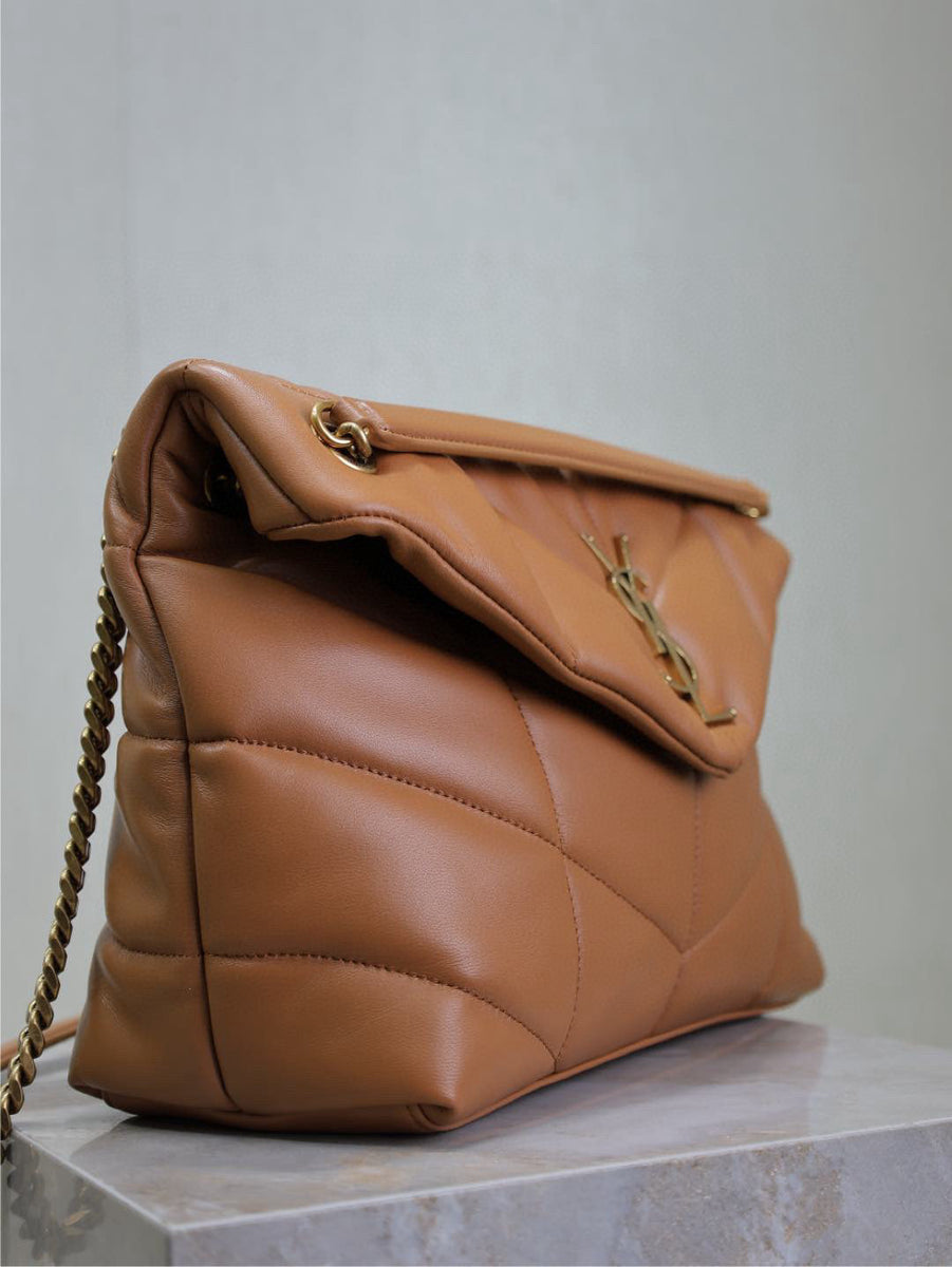 Saint Laurent Bags- Saint Laurent Loulou Medium Puffer Bag Elegant Everyday Designer Handbag
