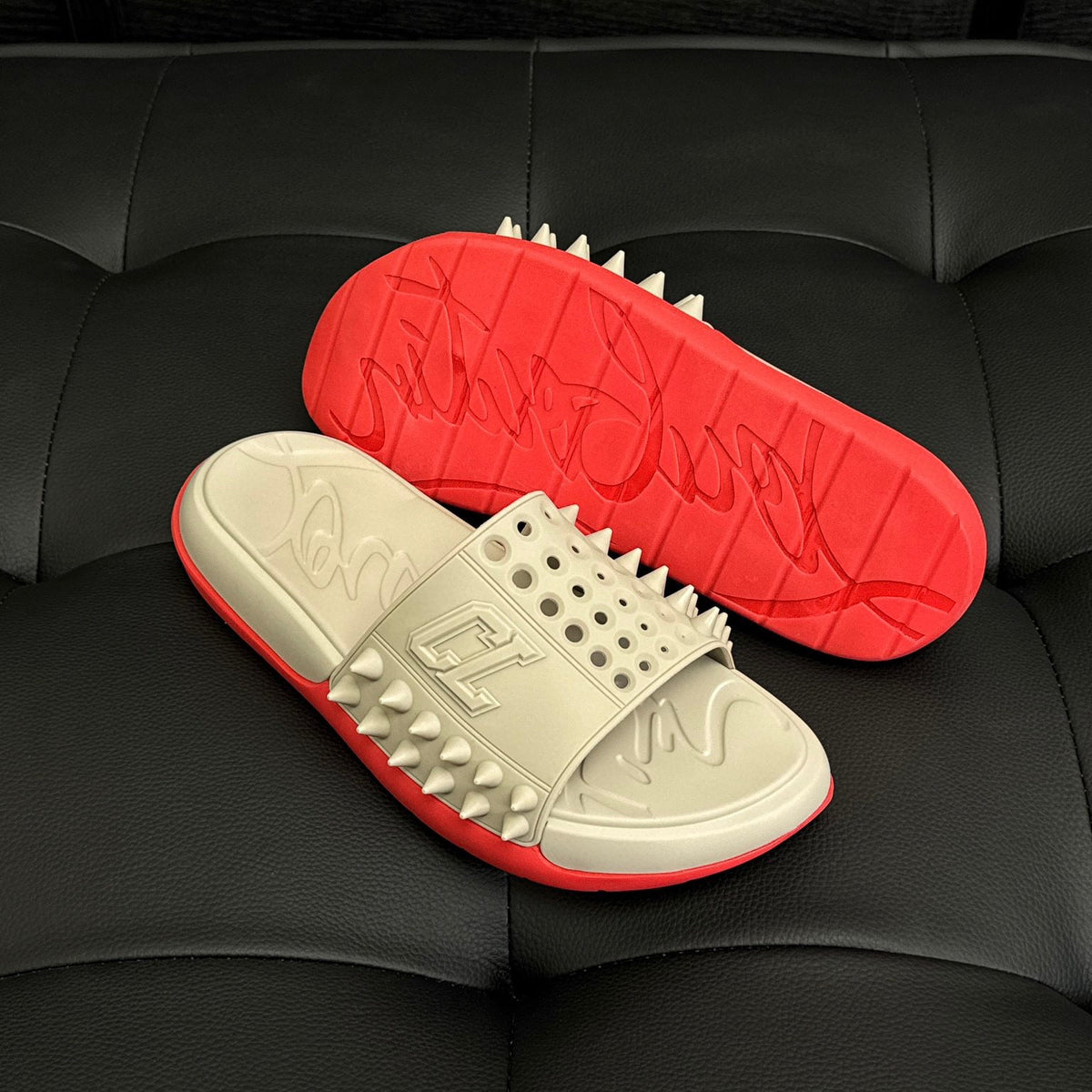 Shoes- Cl Spike Slides Comfortable Everyday Designer Shoes