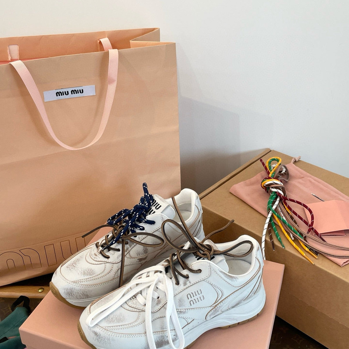 Shoes- Miu M Trainers Luxury Lifestyle Designer Footwear