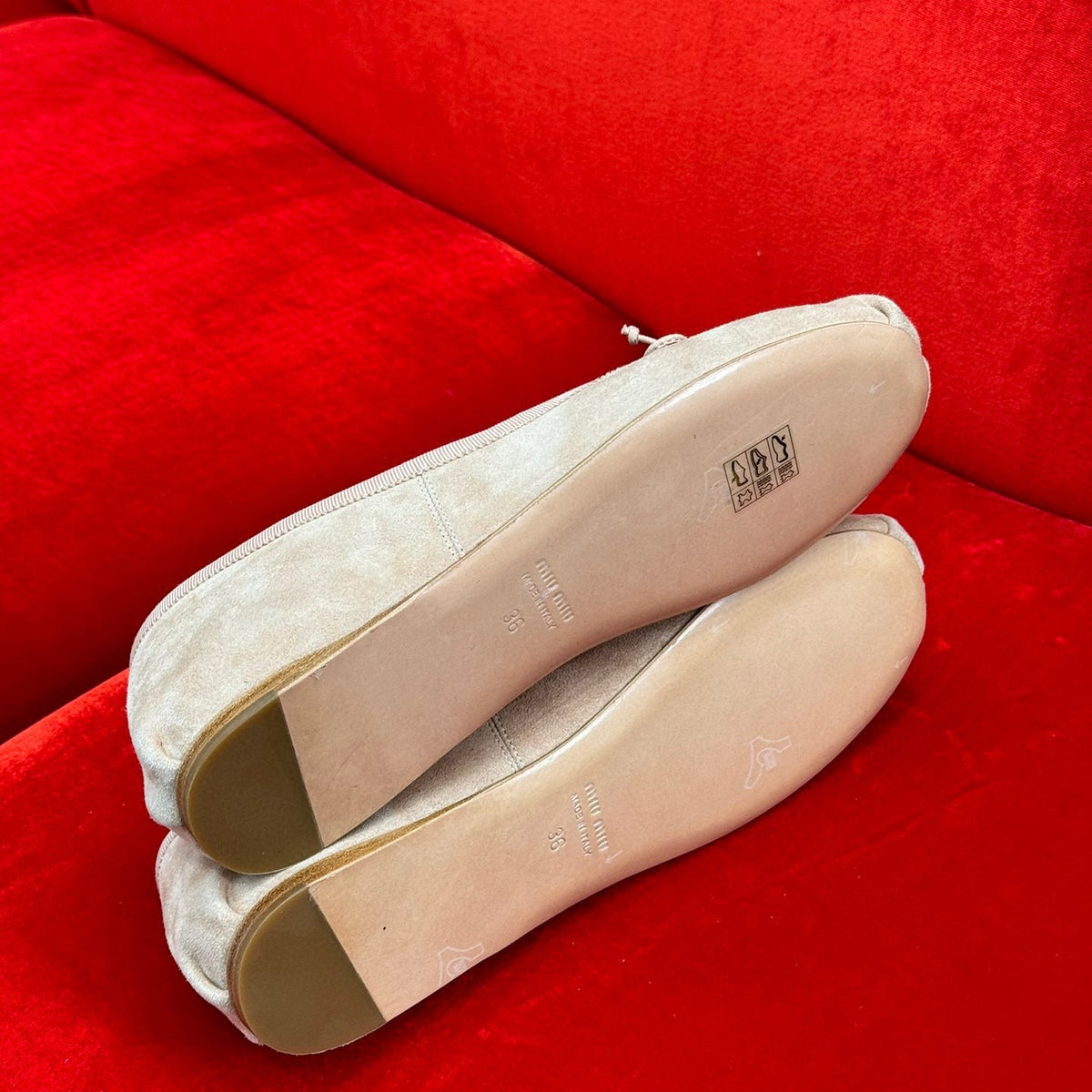 Shoes- Miu M Ballerina Flats Premium Designer Casual Shoes
