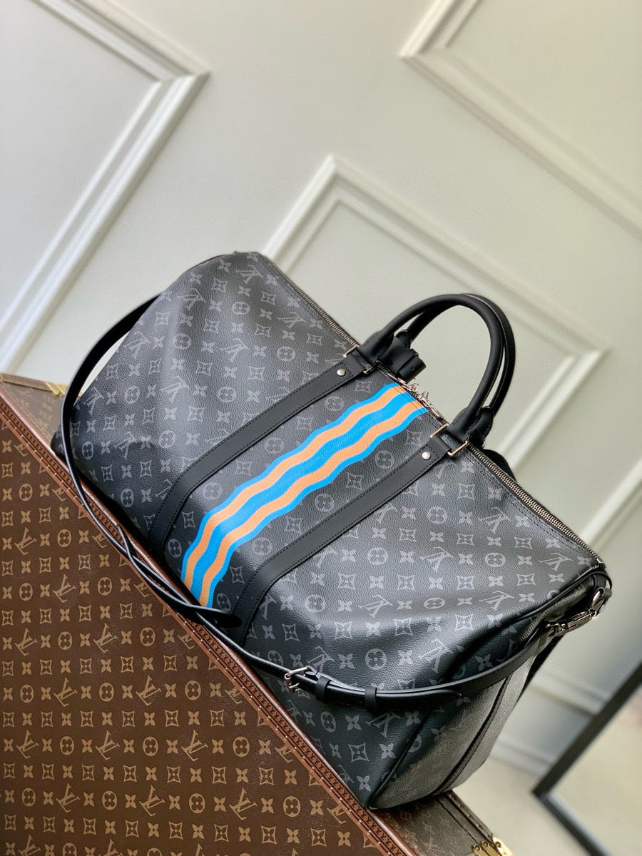 Louis Vuitton Bags- Louis Vuitton Lou Personalised Keepall Bandoulière 50 Bag Luxury Designer Leather Handbag