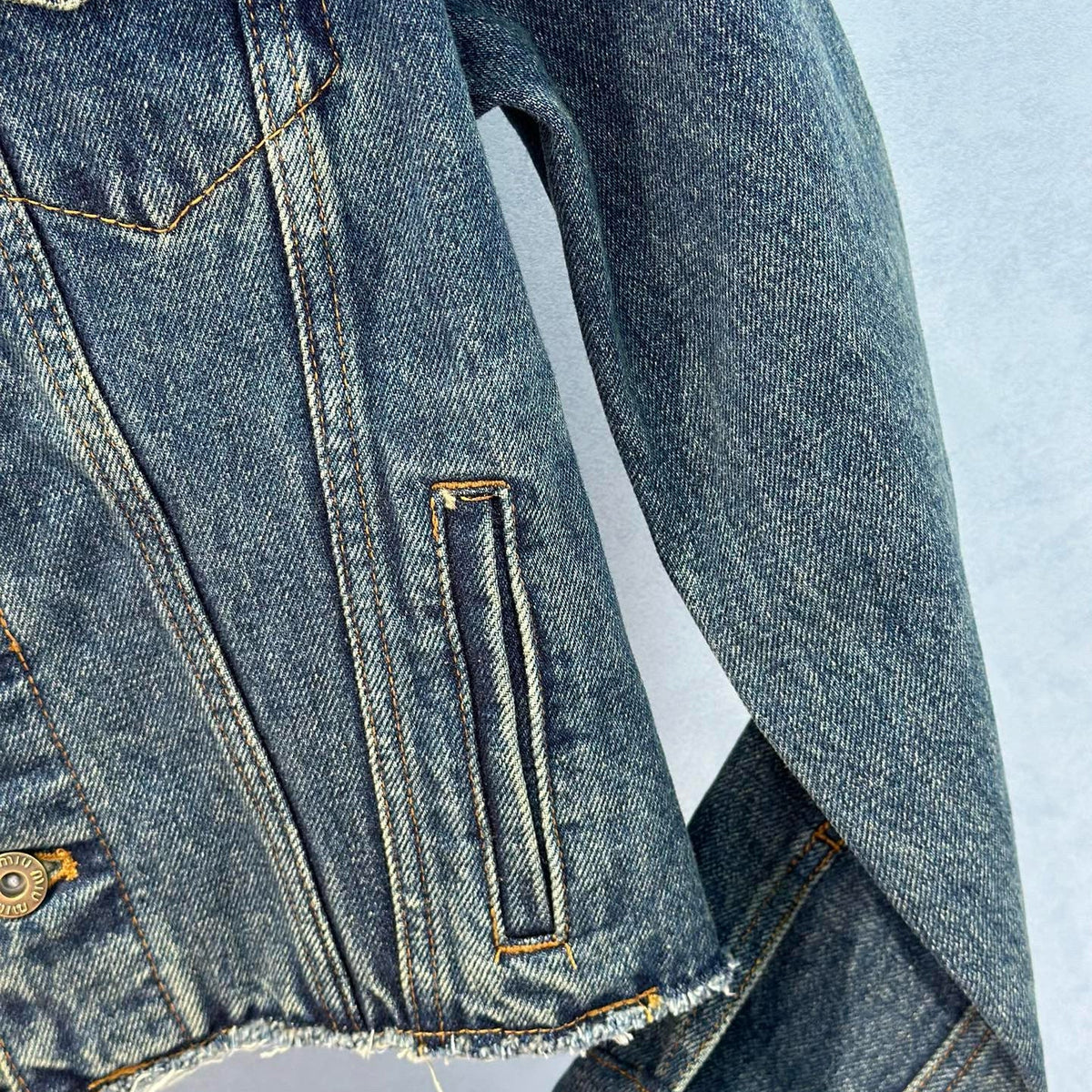 Jackets- Miu M Denim Jacket Stylish Everyday Designer Outerwear