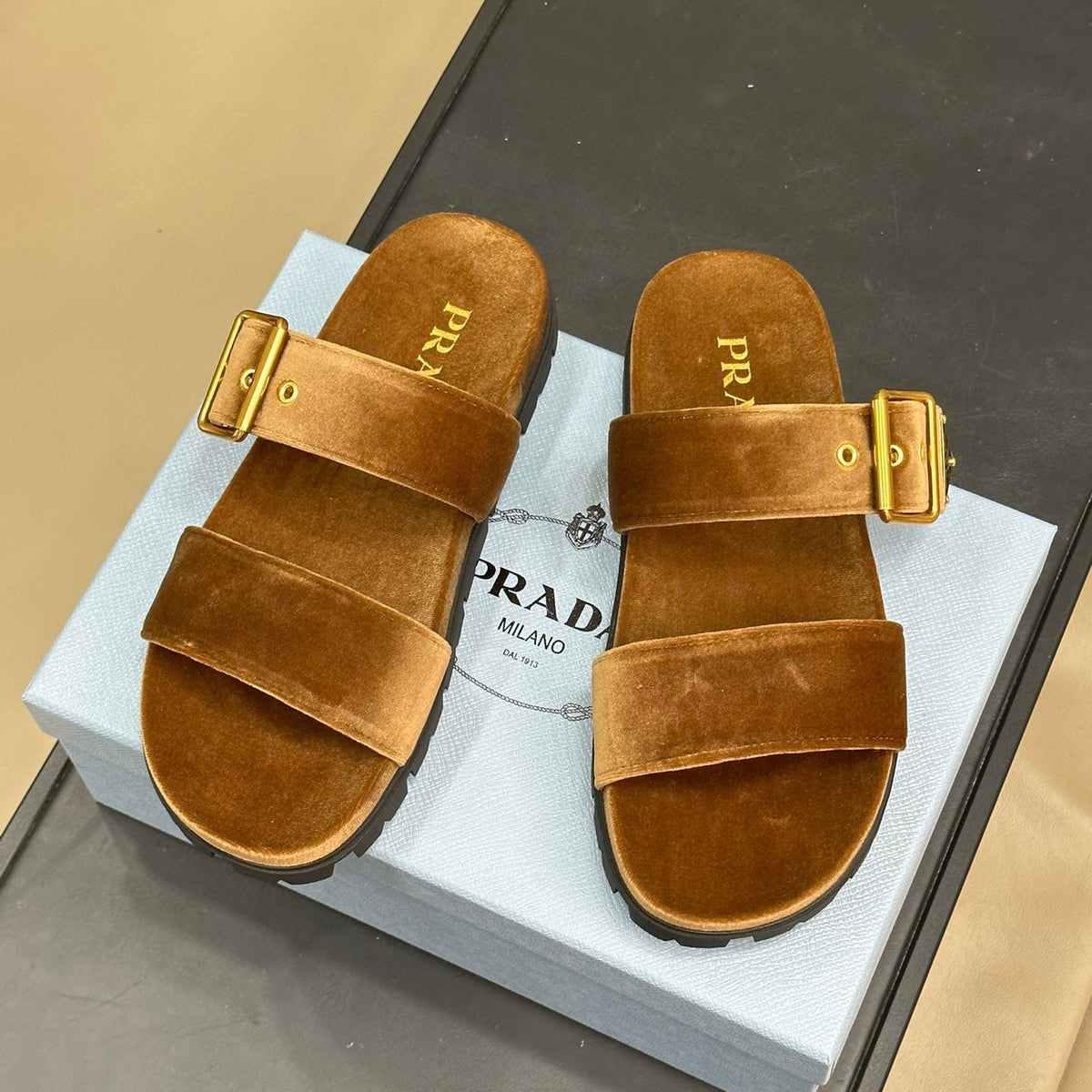 Shoes- Pd Strap Sandals Premium Designer Casual Shoes