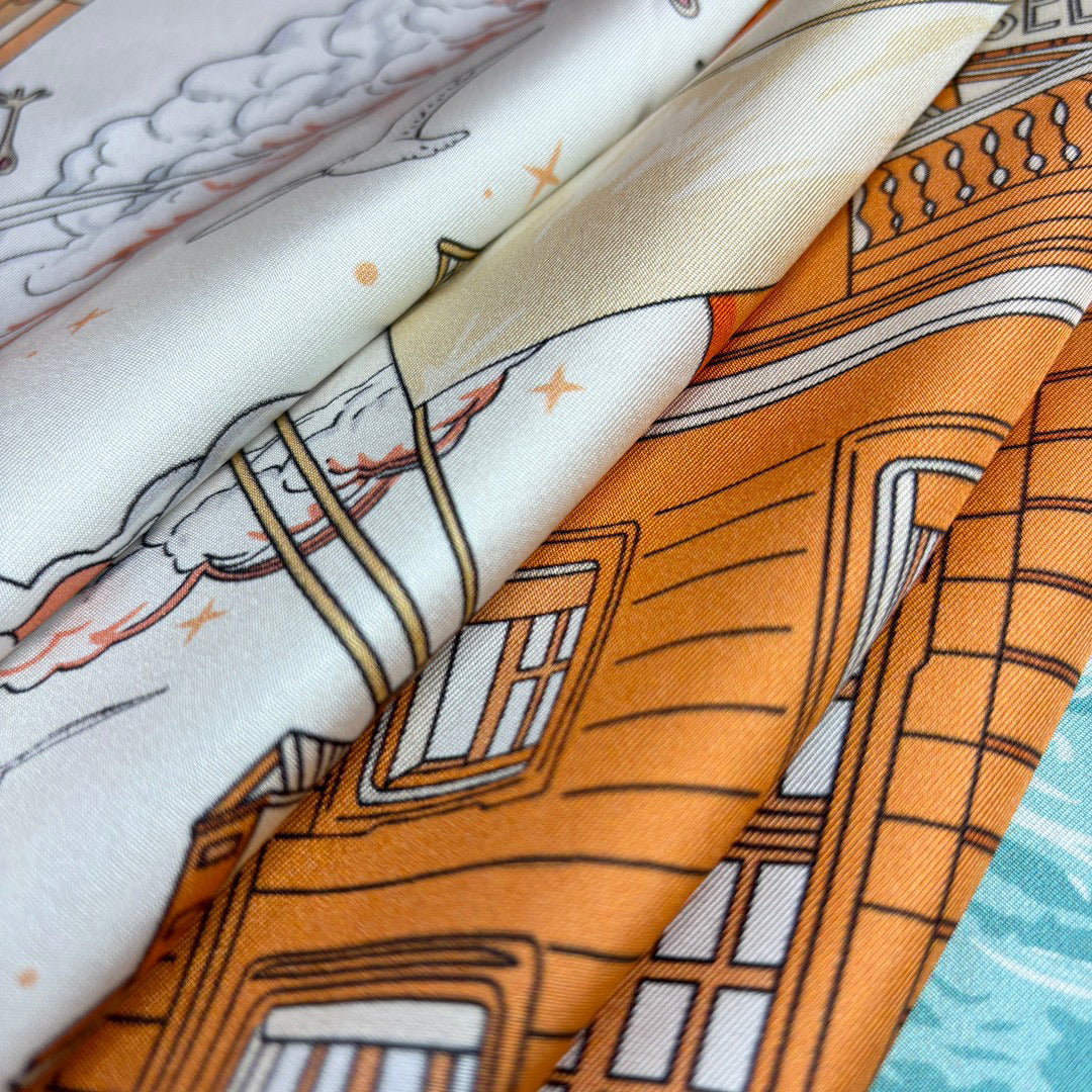 Accessories- Herm Scarve Luxury Designer Fashion Accessory