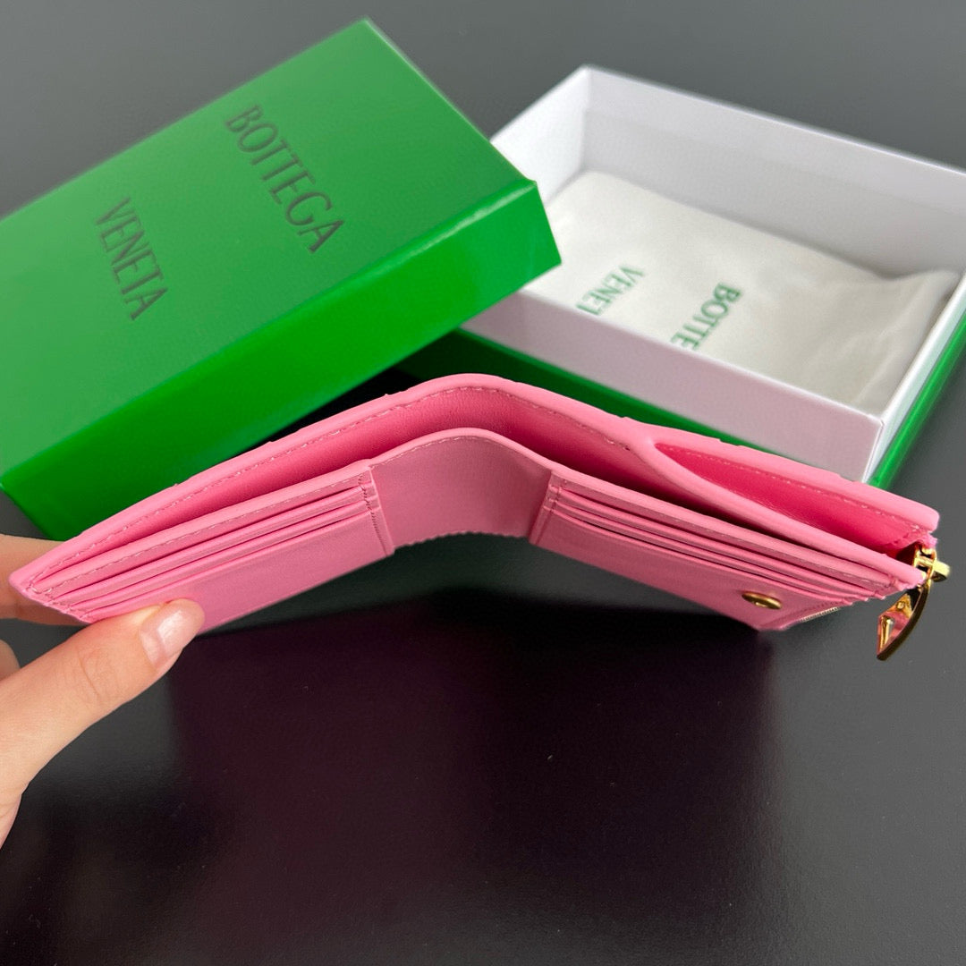 Bottega Veneta Wallets- Bottega Veneta Intrecciato Small Bi-fold Wallet Compact Luxury Card Wallet