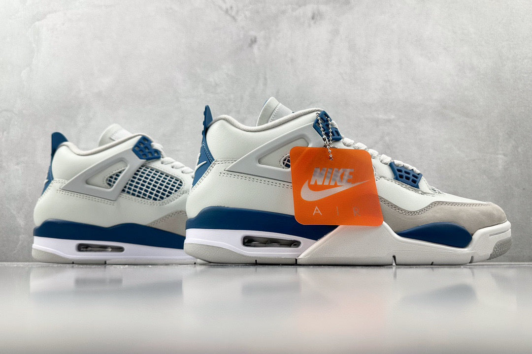 Jordan Shoes- Jordan 4 Military Blue Comfortable Everyday Designer Shoes
