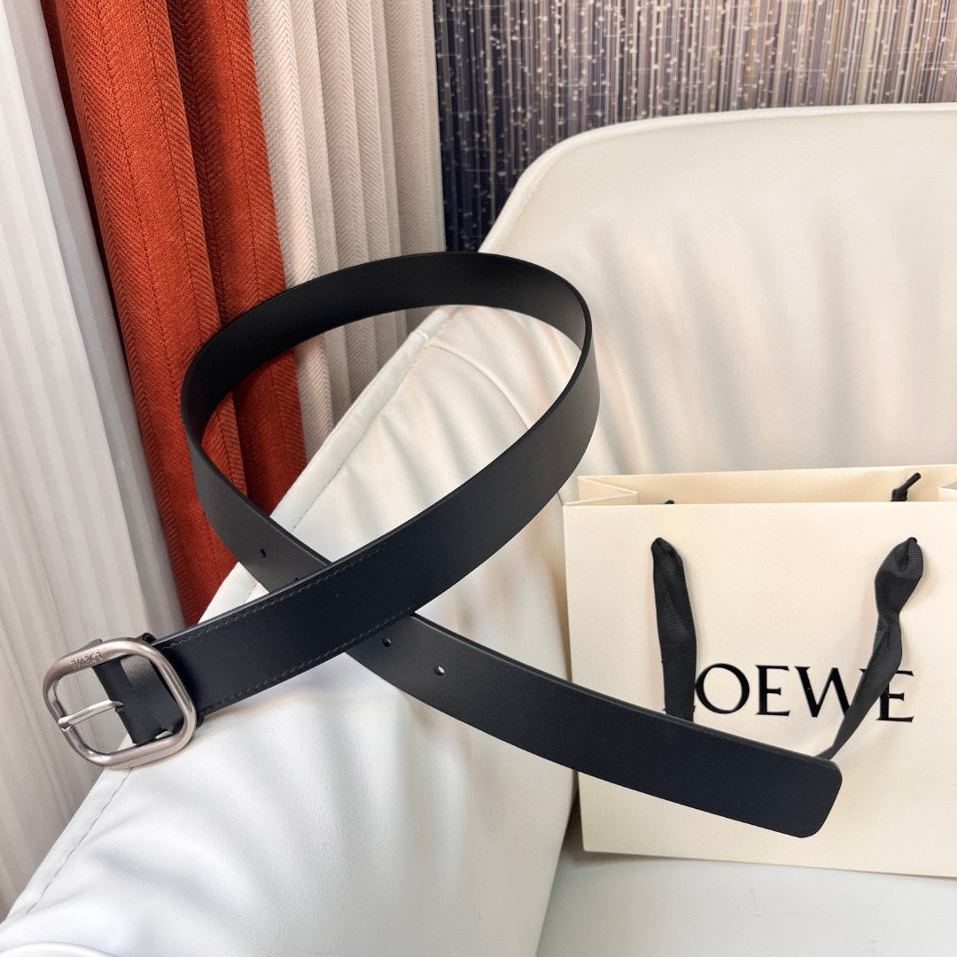 Belts- Loew Belt 3.5 Cm Premium Leather Designer Belt