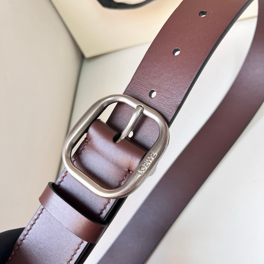 Belts- Loew Belt 3.5 Cm Premium Leather Designer Belt