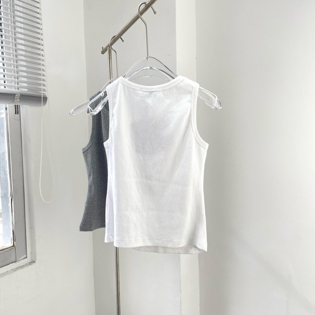 Tops- Miu M Tank Top Premium Designer Casual Top