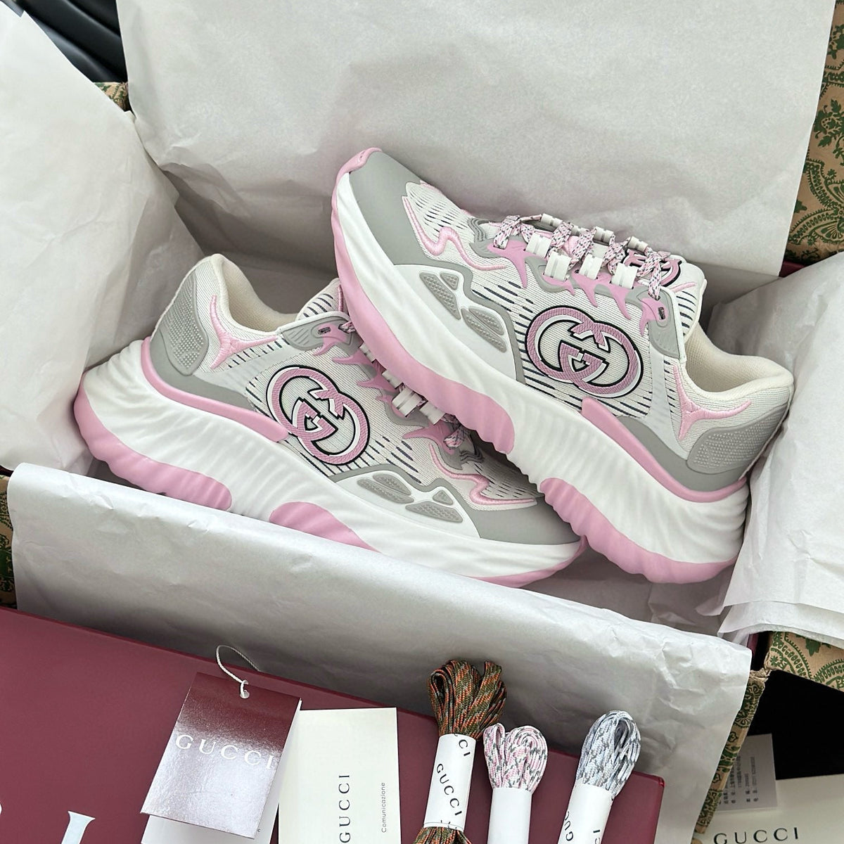 Gucci Shoes- Gucci Ripple Trainers Luxury Lifestyle Designer Footwear