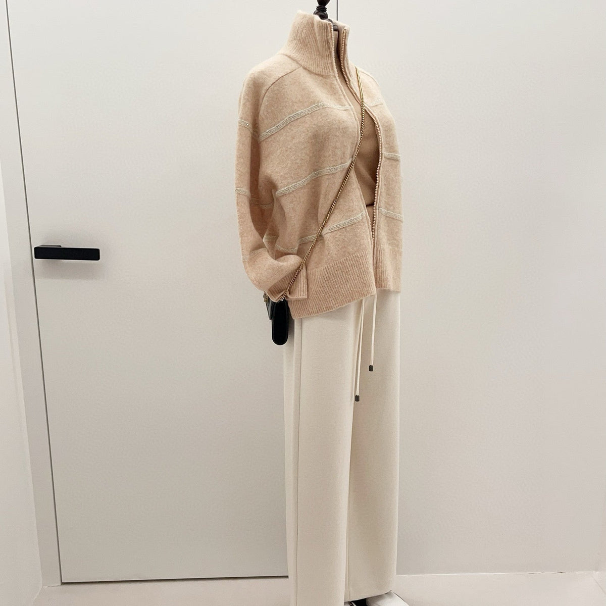 Front view of Brunello Cucinelli Zip Cardigan premium piece