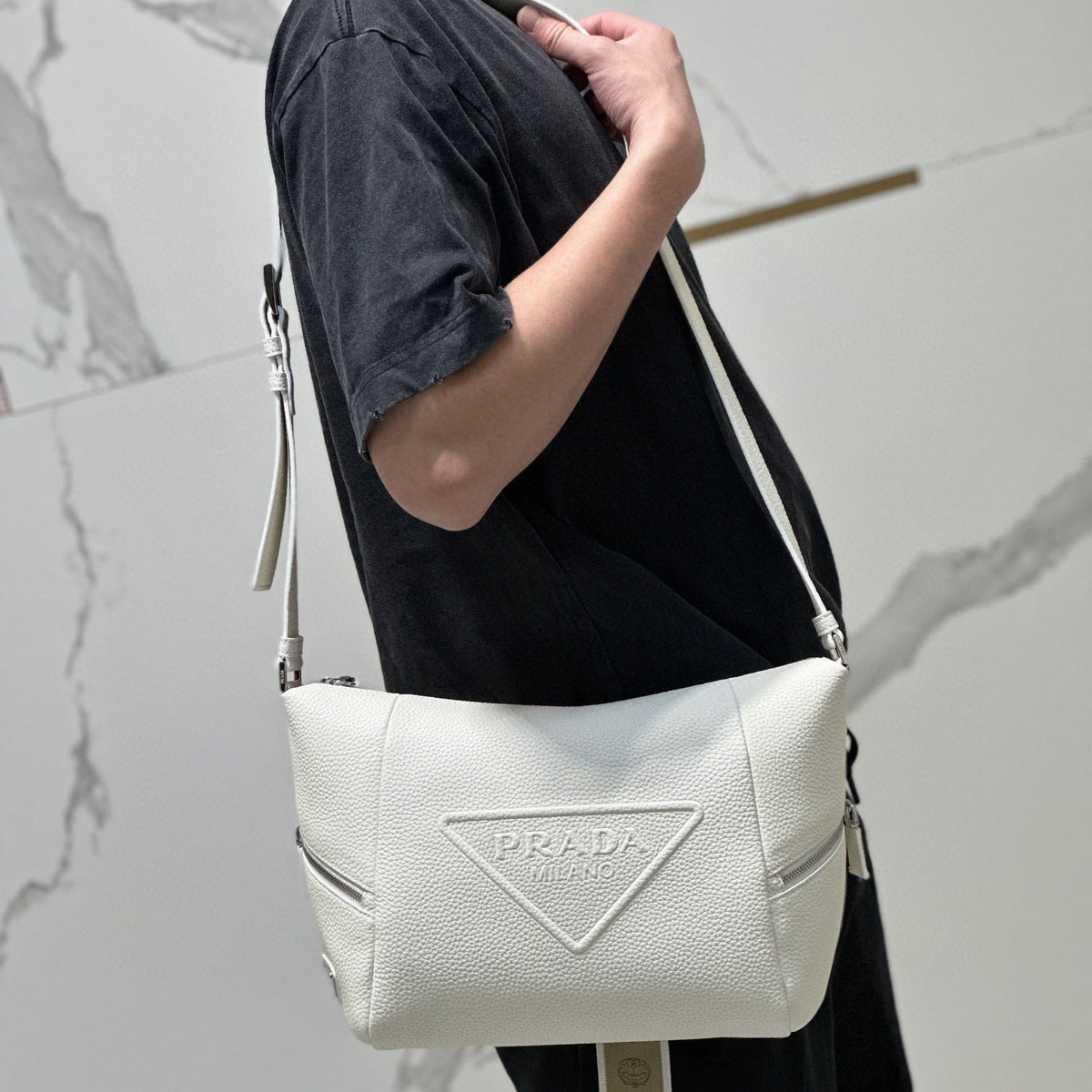 Bags- Pd Leather Bag With Shoulder Strap Elegant Everyday Designer Handbag