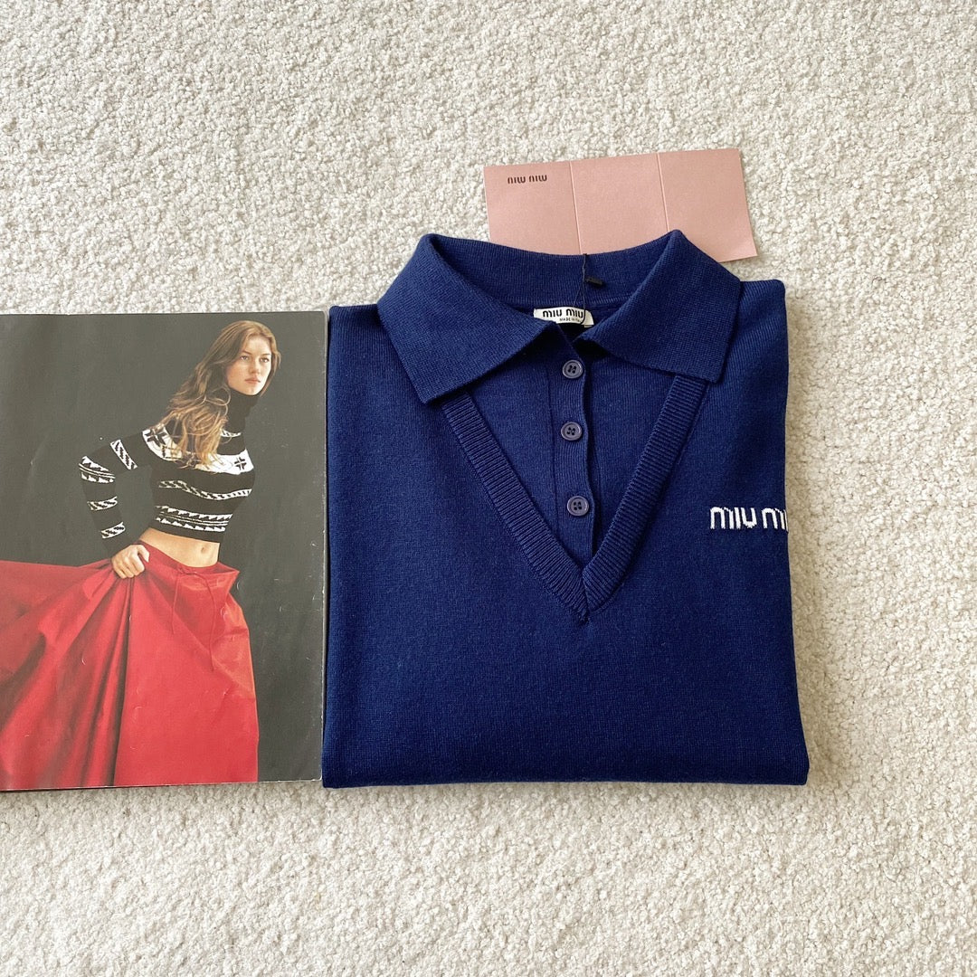 Sweaters- Miu M Jumper Luxury Designer Knit Sweater