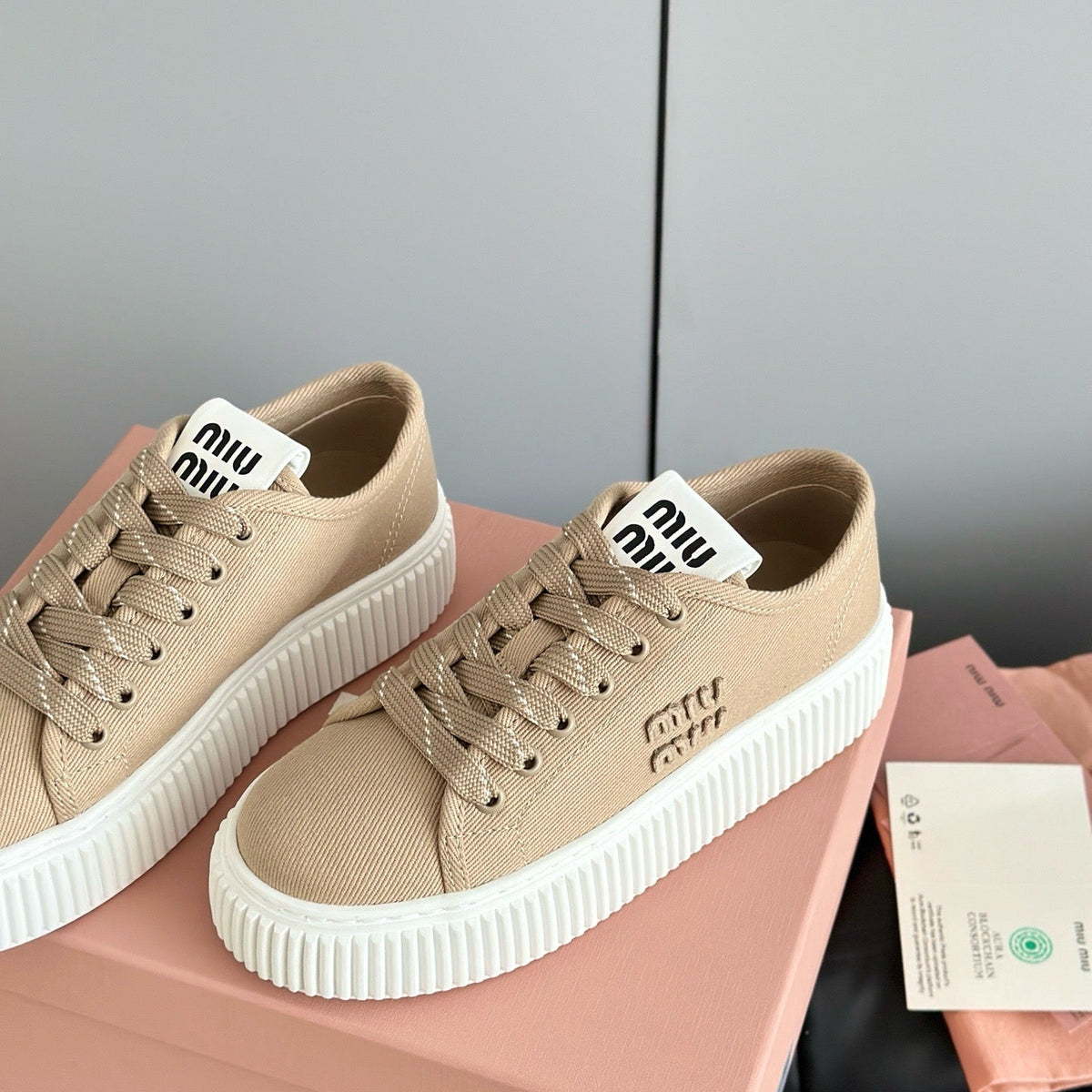 Shoes- Miu M Trainers Comfortable Everyday Designer Shoes