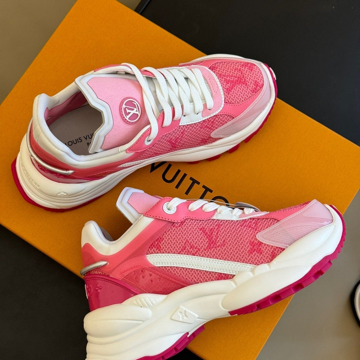 Louis Vuitton Shoes- Louis Vuitton Lou Run 55 Trainers Comfortable Everyday Designer Shoes