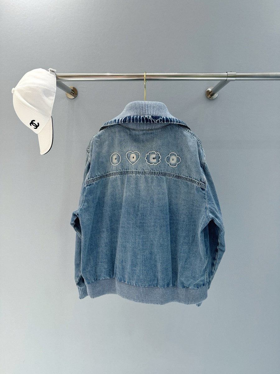 Chanel Denim Jacket – luxury designer piece at Velouxe