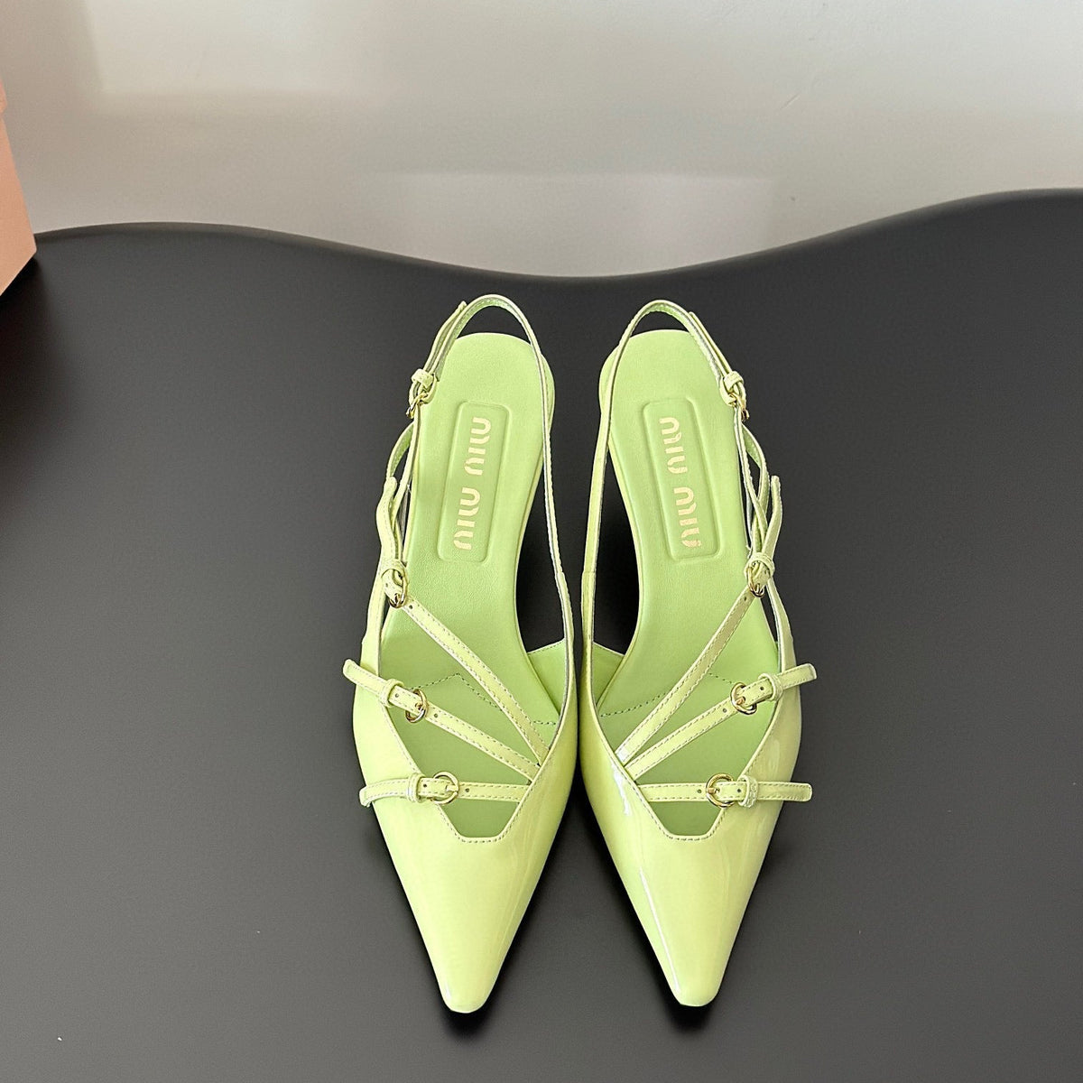 Shoes- Miu M Heels Premium Designer Casual Shoes