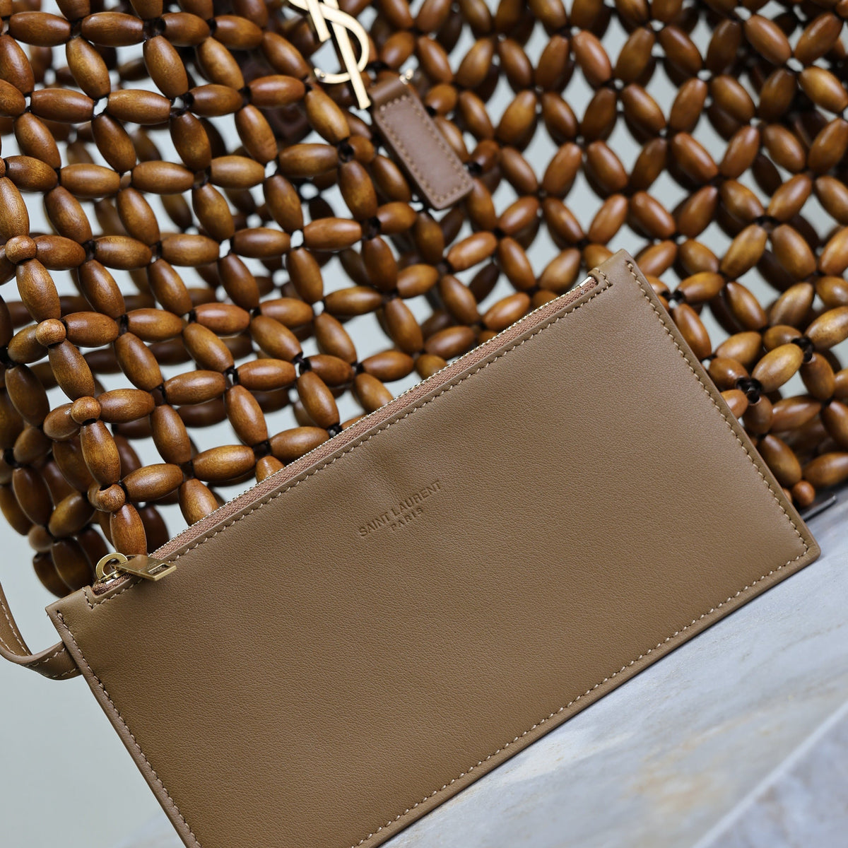 Saint Laurent Bags- Saint Laurent Le 5 A 7 In Wood Bag Premium Designer Shoulder Bag