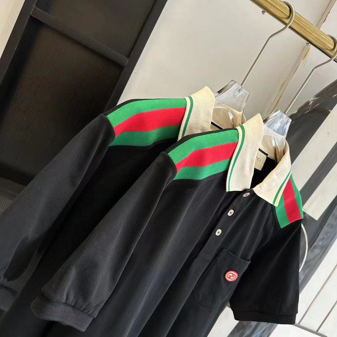 Gucci Polo Shirts- Gucci Polo Shirt Classic Designer Cotton Polo Shirt