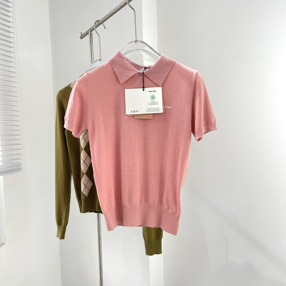 Tops- Miu M Top Premium Designer Casual Top