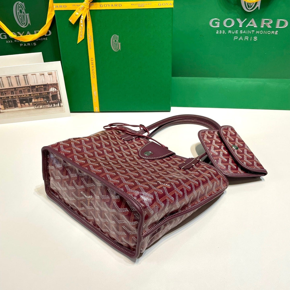 Bags- Goya Mini Anjou Bag Luxury Designer Leather Handbag