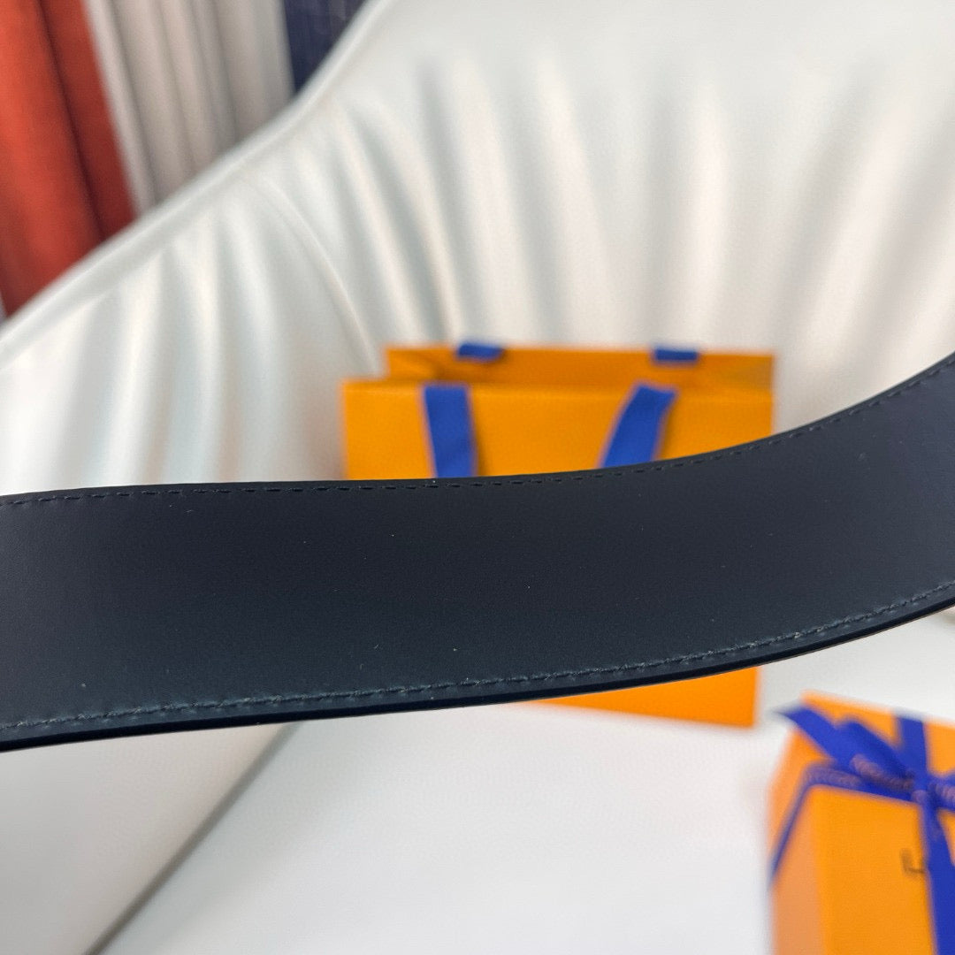 Louis Vuitton Belts- Louis Vuitton Lou Belt 4.0 Cm Premium Leather Designer Belt