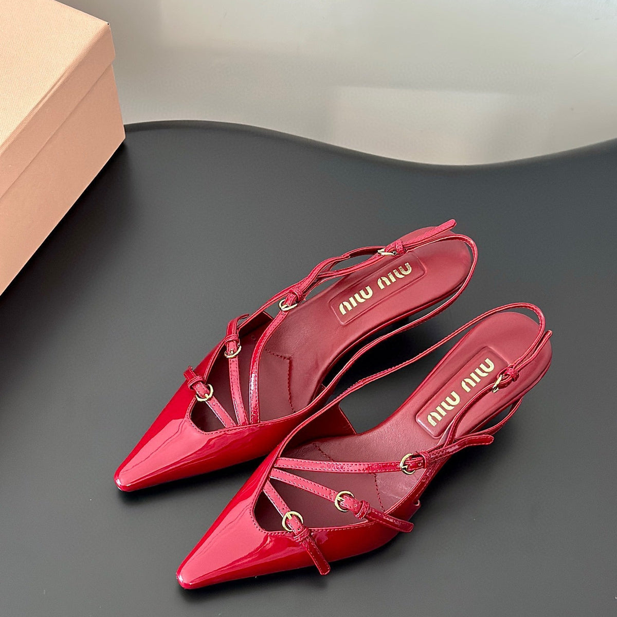 Shoes- Miu M Heels Luxury Lifestyle Designer Footwear