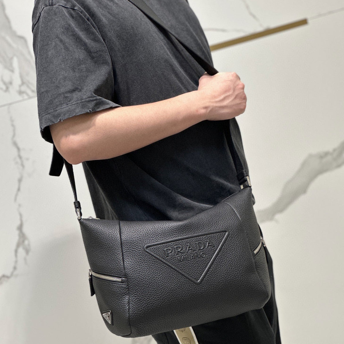 Bags- Pd Leather Bag With Shoulder Strap Premium Designer Shoulder Bag
