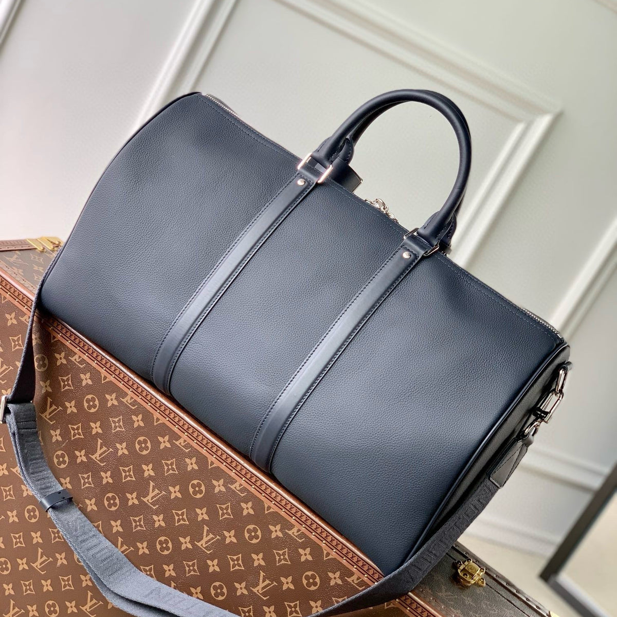Louis Vuitton Bags- Louis Vuitton Lou Keepall Bandoulière 50 Bag Luxury Designer Leather Handbag