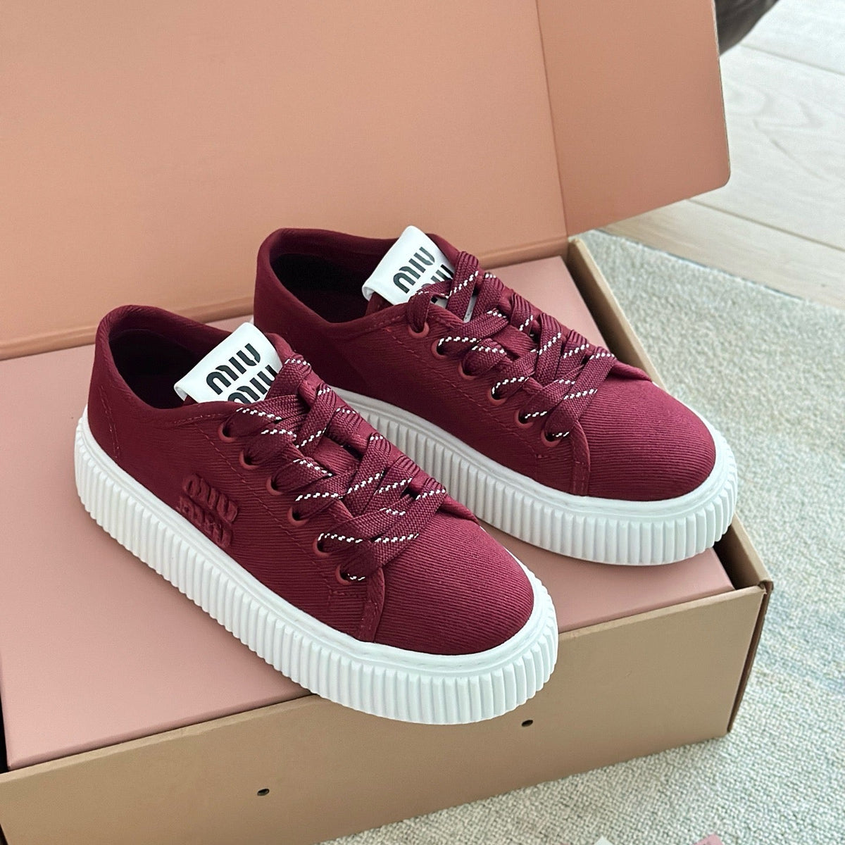 Shoes- Miu M Trainers Premium Designer Casual Shoes