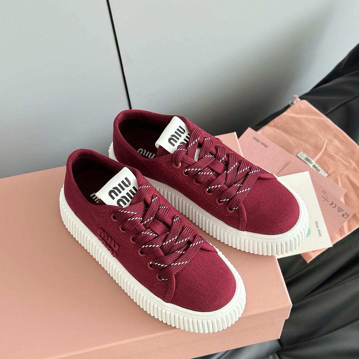 Shoes- Miu M Trainers Premium Designer Casual Shoes