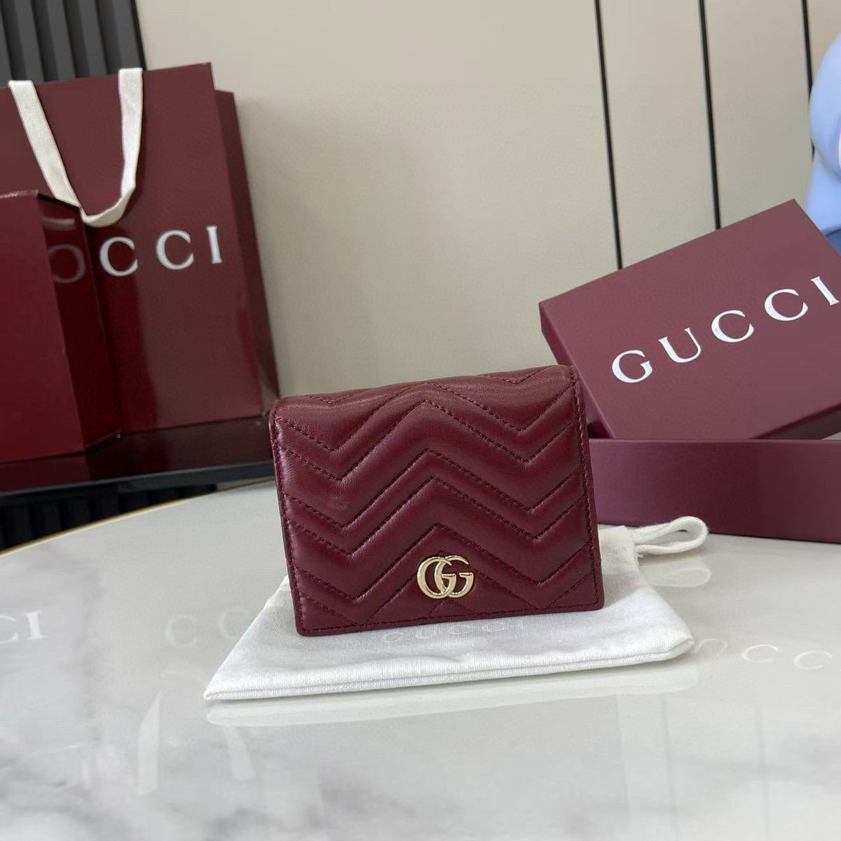 Gucci Wallets- Gucci Marmont Small Wallet Elegant Everyday Leather Wallet