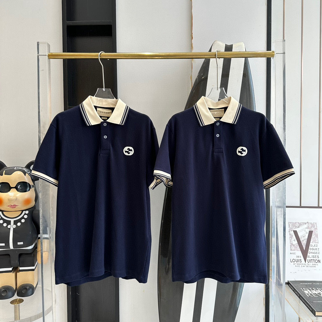 Gucci Polo Shirts- Gucci Polo Shirt Classic Designer Cotton Polo Shirt