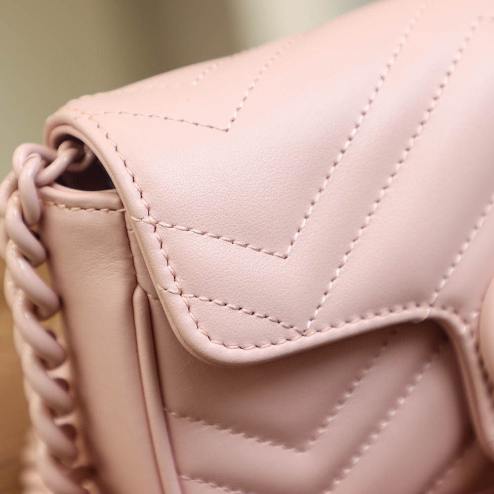 Gucci Bags- Gucci Marmont Super Mini Bag Luxury Designer Leather Handbag