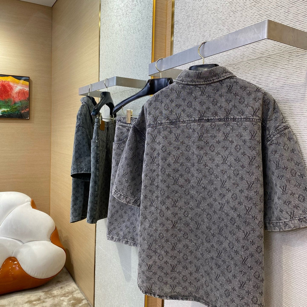 Louis Vuitton Tops- Louis Vuitton Lou Denim Shirt Elegant Everyday Designer Top