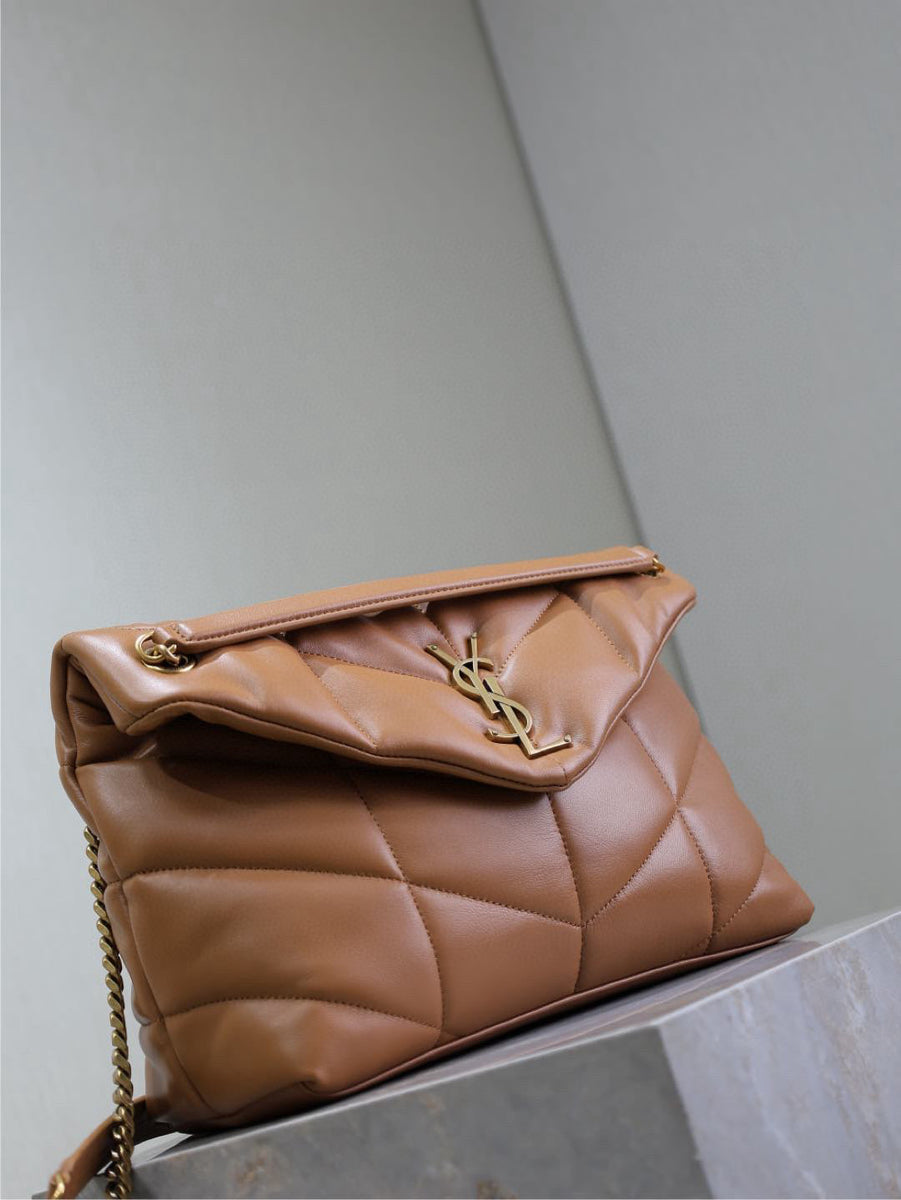 Saint Laurent Bags- Saint Laurent Loulou Medium Puffer Bag Elegant Everyday Designer Handbag