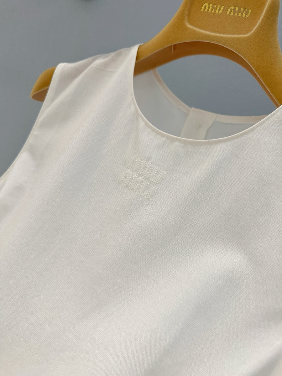 Tops- Miu M Top Elegant Everyday Designer Top
